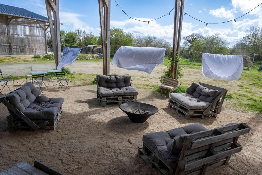 La Ferme Du Golf, Gite Atypique Et Artistique Lancieux Exterior foto